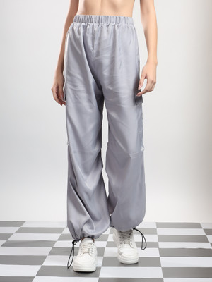 KOTTY Relaxed Women Grey Trousers