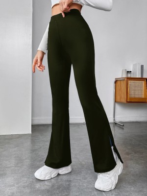 veshh Slim Fit Women Khaki Trousers