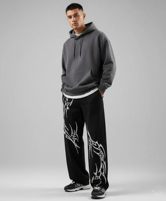 CC CLASSY COVE Printed Men Black Track Pants
