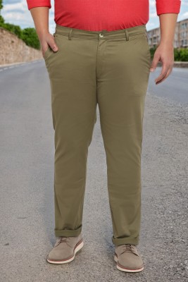 Urbano Plus Regular Fit Men Green Trousers