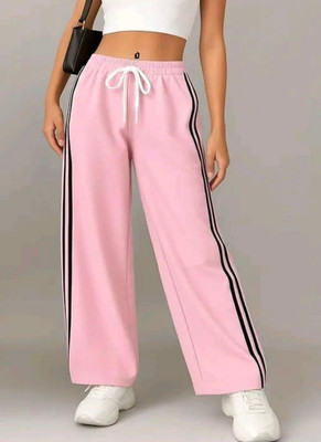 Fashionfizzzzz Loose Fit Women Pink Trousers