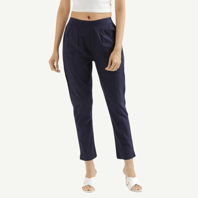 Skyago Regular Fit Women Blue Trousers