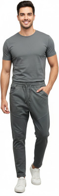 Zudi Regular Fit Men Grey Trousers