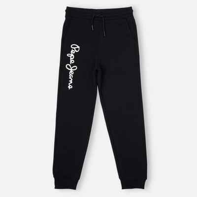 Pepe Jeans Track Pant For Boys(Black, Pack of 1)