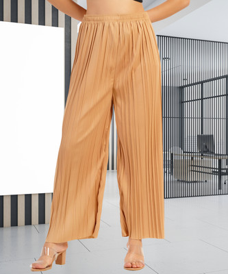 KWSH Regular Fit Women Beige Trousers