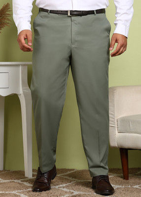 METRONAUT PLUS Regular Fit Men Grey Trousers