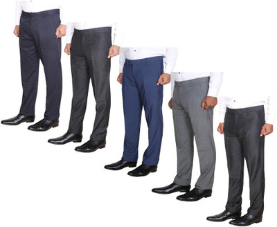 Indistar Regular Fit Men Multicolor Trousers
