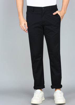 VAN HEUSEN SPORT Slim Fit Men Black Trousers