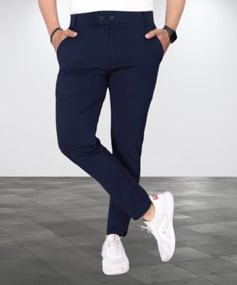 METRONAUT Regular Fit Men Dark Blue Trousers