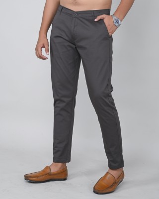 Tanip Regular Fit Men Grey Trousers