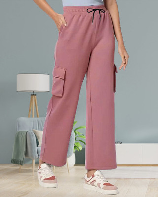 IRHA Regular Fit Women Pink Trousers