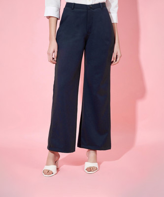 Fbella Regular Fit Women Blue Trousers