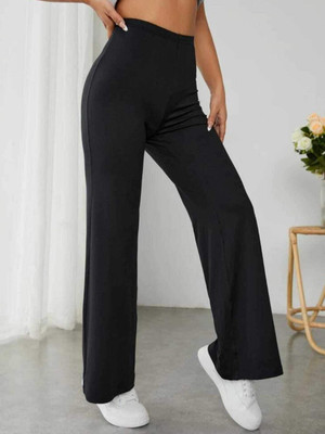 NEXT ONE Loose Fit Women Black Trousers
