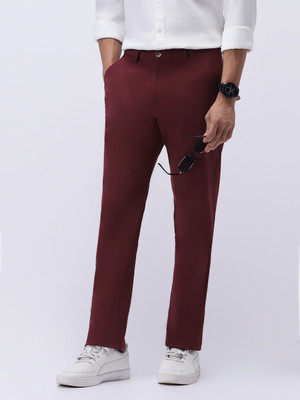 Urbano Fashion Regular Fit Men Maroon Trousers