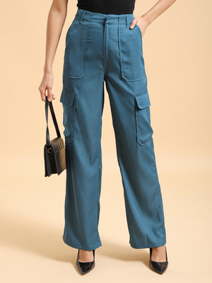 Tokyo Talkies Regular Fit Women Blue Trousers