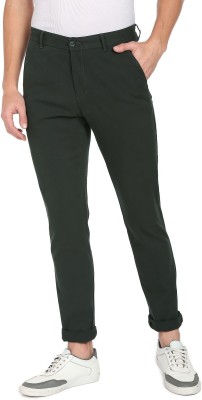 Arrow Sport Slim Fit Women Green Trousers