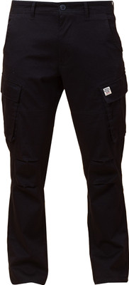 BEING HUMAN Relaxed Men Dark Blue Trousers