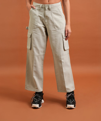 Tokyo Talkies Flared Women Green Trousers