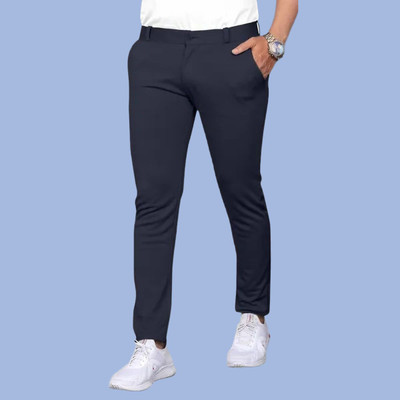 Raienterprises Slim Fit Men Grey Trousers