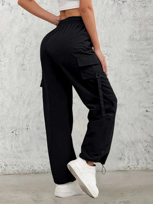 Leriya Fashion Regular Fit Women Black Trousers