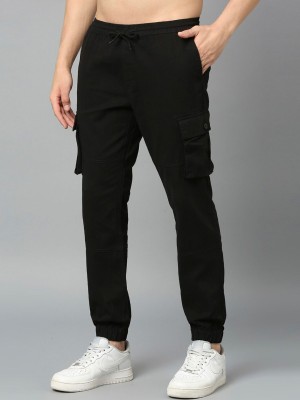 HERE&NOW Slim Fit Men Black Trousers