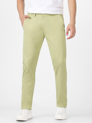 Urbano Fashion Slim Fit Men Green Trousers