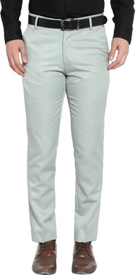 THE PS Regular Fit Men Light Green Trousers