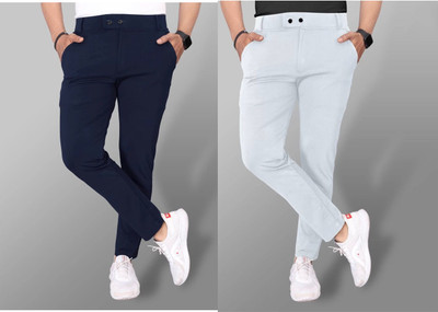 ynam Slim Fit Men Multicolor Trousers