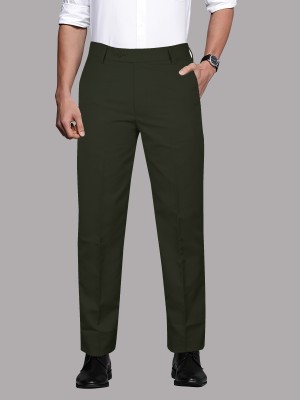 JUST BLACK Relaxed Men Green Trousers