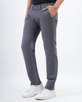 white apple jns Regular Fit Men Grey Trousers