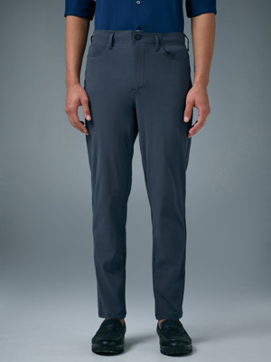 TECHNOSPORT Straight Fit Men Grey Trousers