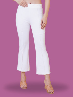 Moda Rapido Regular Fit Women White Trousers