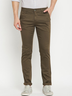 CANTABIL Regular Fit Men Green Trousers
