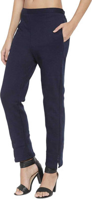SBJK Straight Fit Women Blue Trousers