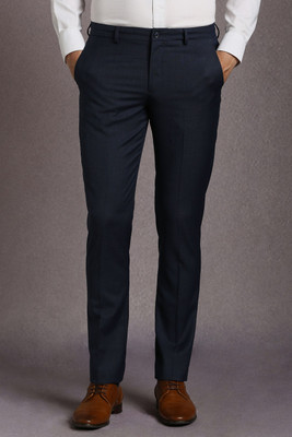 LOUIS PHILIPPE Slim Fit Men Dark Blue Trousers