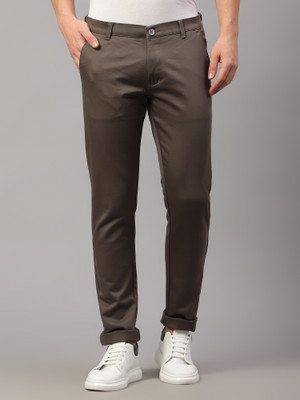 Athfuel Tapered Men Brown Trousers