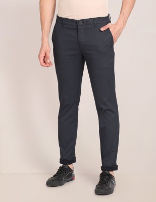 U.S. POLO ASSN. Slim Fit Men Blue Trousers