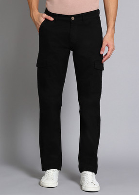 WROGN Straight Fit Men Black Trousers