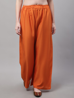 fortuner Regular Fit Women Orange Trousers