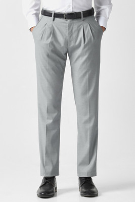 VAN HEUSEN Slim Fit Men Grey Trousers