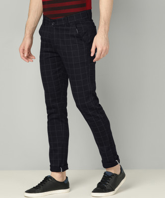 FUBAR Slim Fit Men Black Trousers