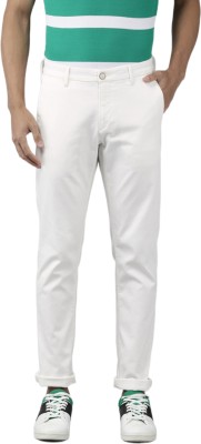 Halogen Skinny Fit Men White Trousers