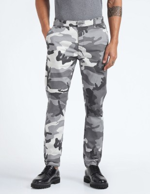 FLYING MACHINE Tapered Men Grey Trousers