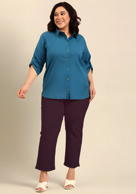 fashion plus point Regular Fit Women Beige Trousers