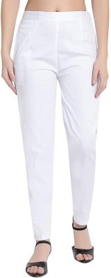 prinsi fashion Regular Fit Women White Trousers