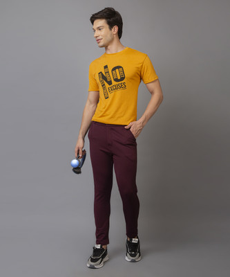 DriftLayer Regular Fit Men Maroon Trousers