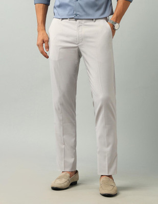 ARROW Regular Fit Men Grey Trousers