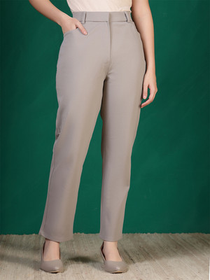 all about you Tapered Women Silver Trousers