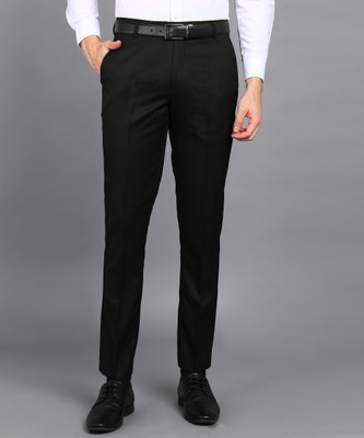 METRONAUT Slim Fit Men Black Trousers