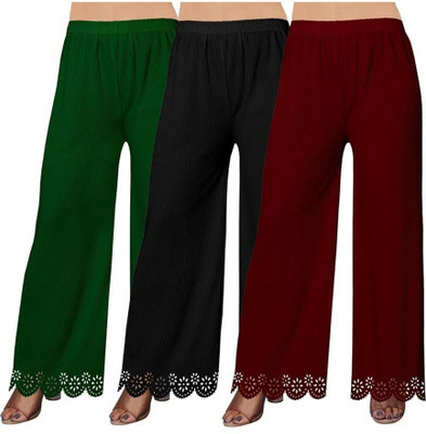 ALKASWAA CLOTHING Flared Women Green, Black, Maroon Trousers